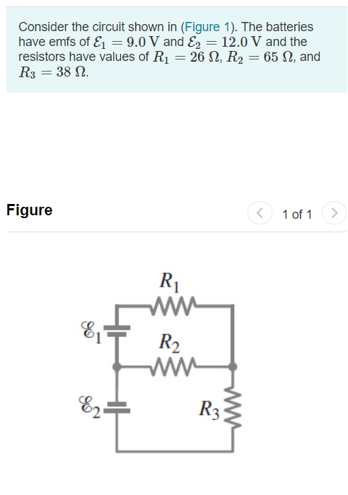 Solved Consider the circuit shown in (Figure 1). The | Chegg.com