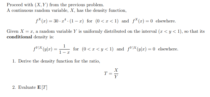 Solved Proceed with (X,Y) from the previous problem. A | Chegg.com