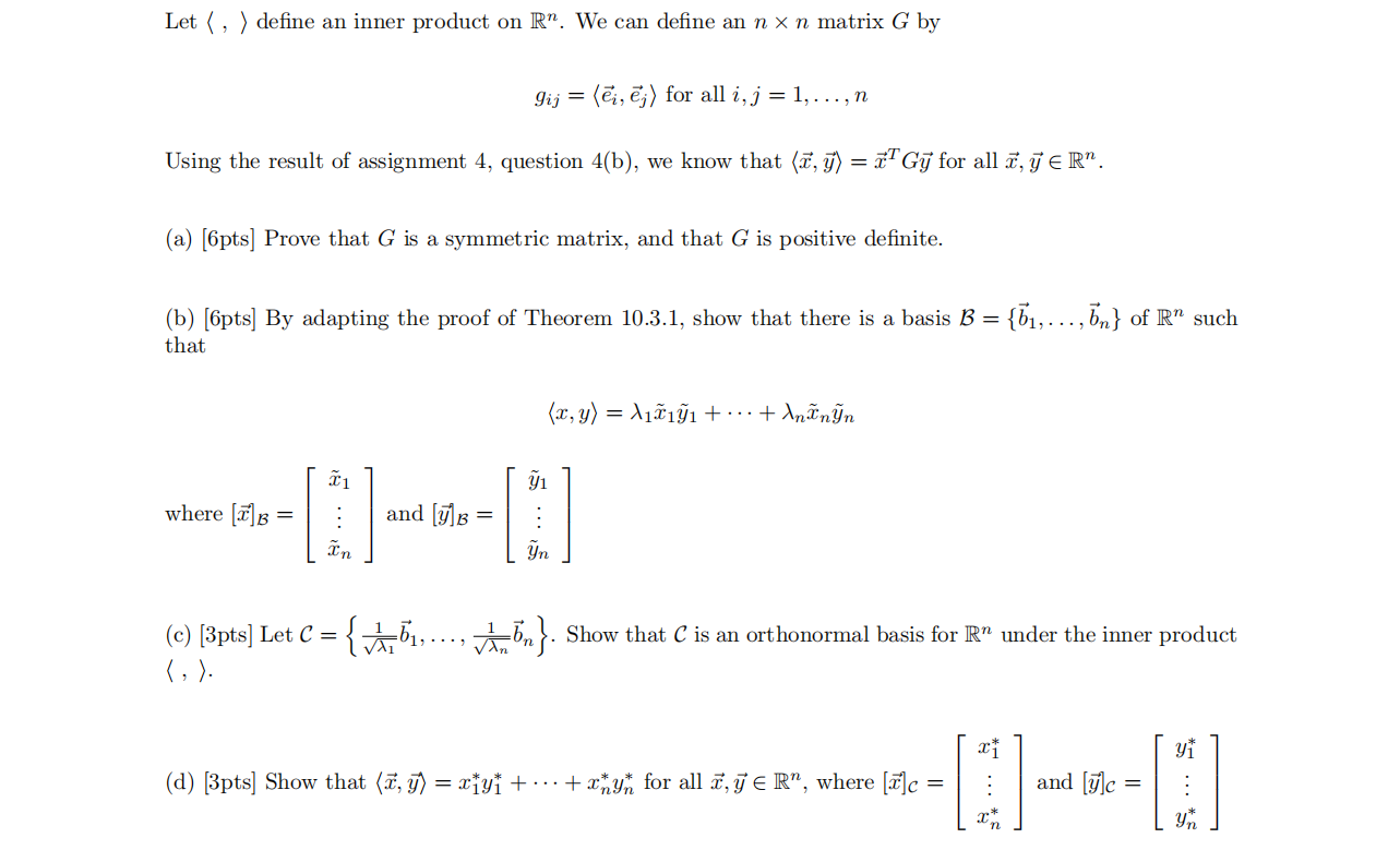 Theorem 10 3 1 If Q T 7 Az Is A Quadratic Form Chegg Com