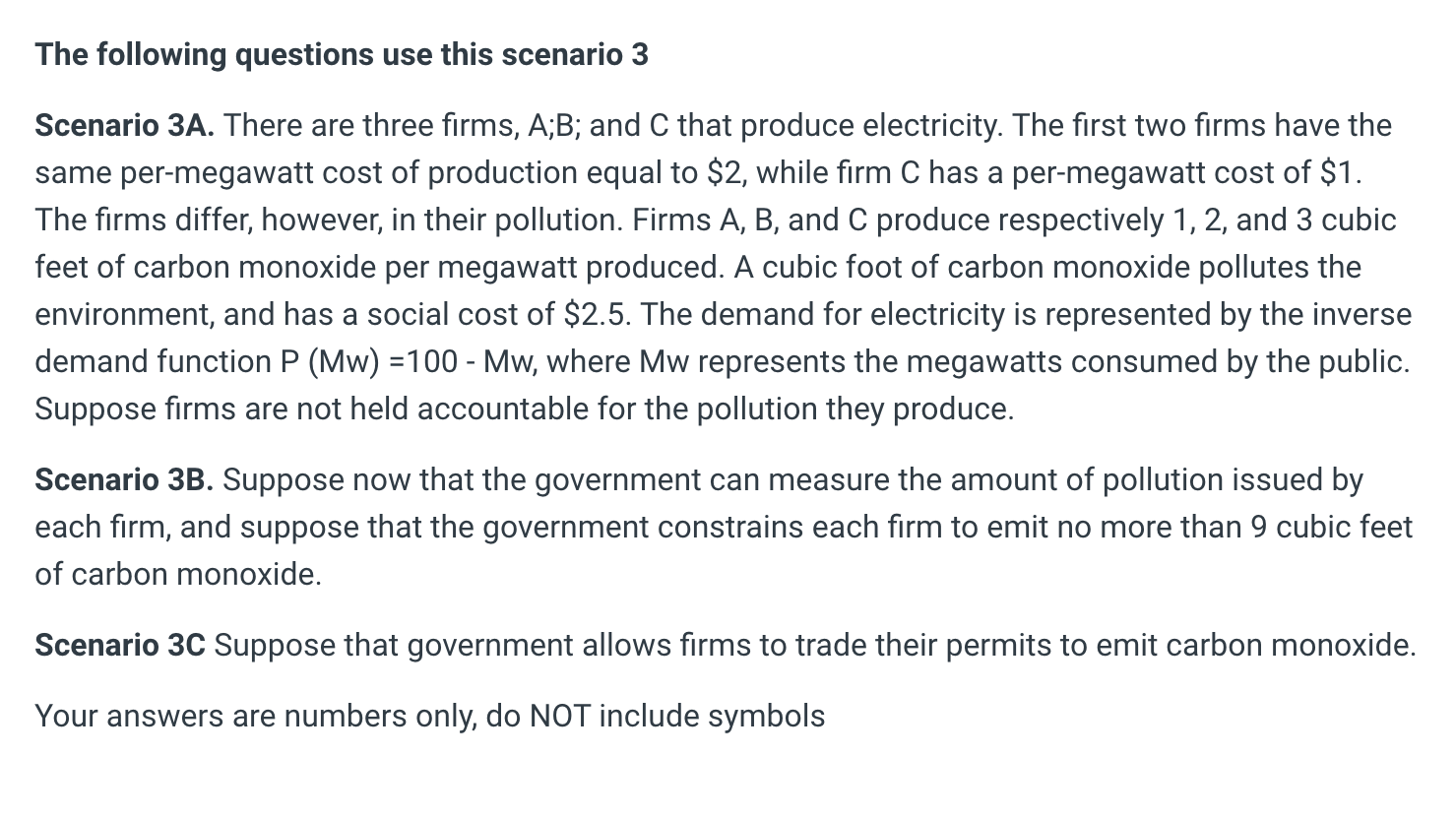 Solved The following questions use this scenario 3 Scenario | Chegg.com