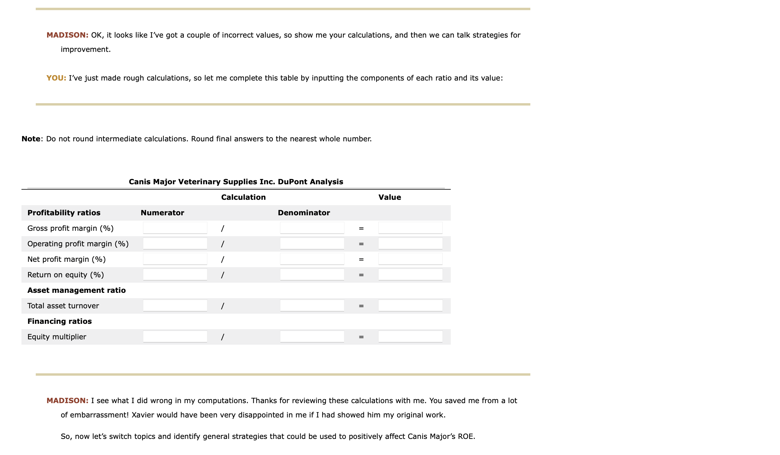 Solved 10. An Analysis Of Company Performance Using DuPont | Chegg.com