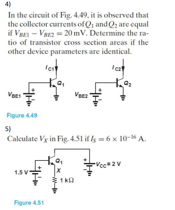 Solved 4) In the circuit of Fig. 4.49, t is observed that | Chegg.com