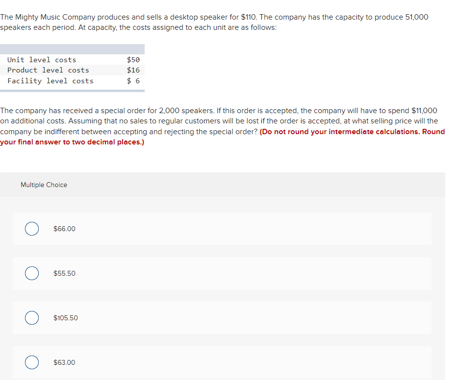 Solved The Mighty Music Company produces and sells a desktop | Chegg.com