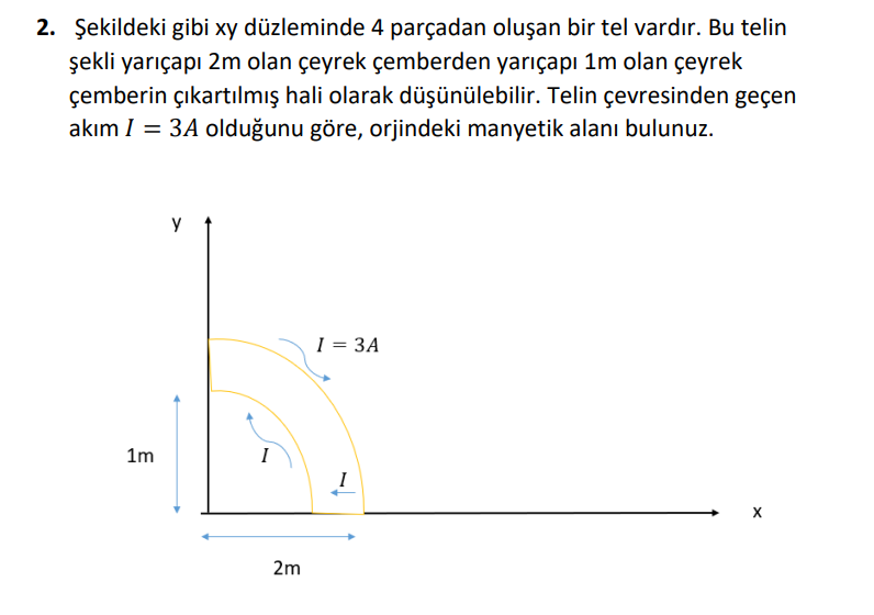 Solved 2. Şekildeki Gibi Xy Düzleminde 4 Parçadan Oluşan Bir | Chegg.com