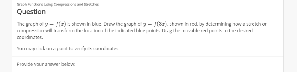 Solved Graph Functions Using Compressions and Stretches | Chegg.com