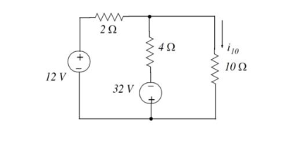 Solved 5. Find the current ile through the 10Ω resistor in | Chegg.com