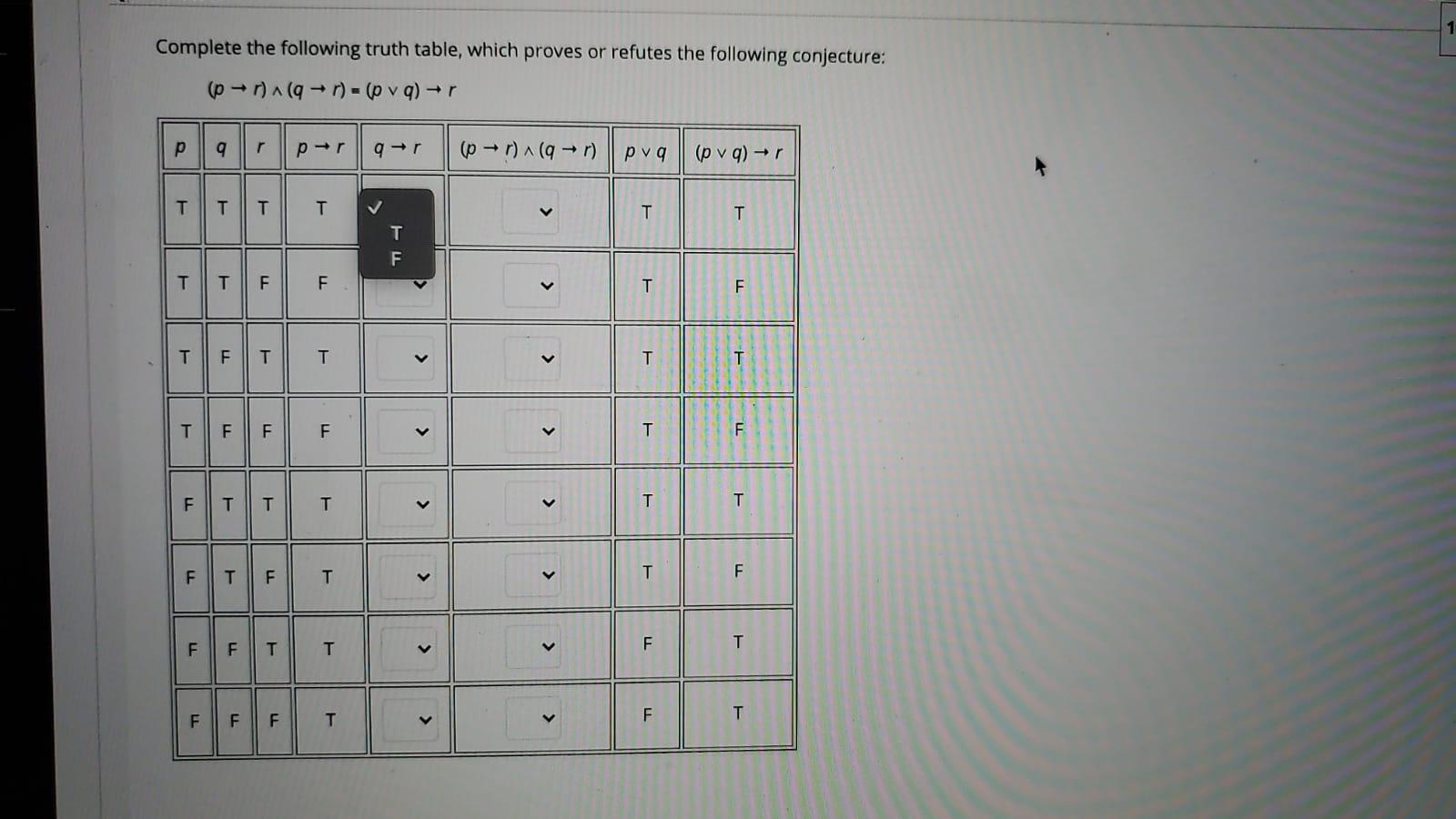 Solved Question 3 10 Complete the following truth table, | Chegg.com