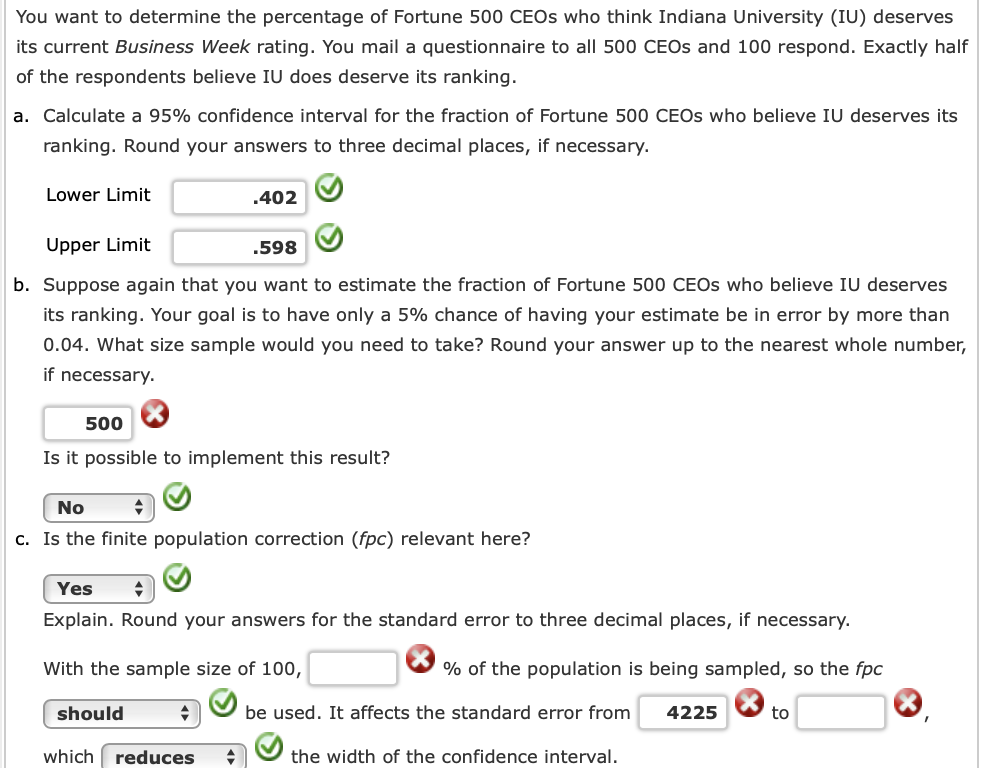 Solved u want to determine the percentage of Fortune 500