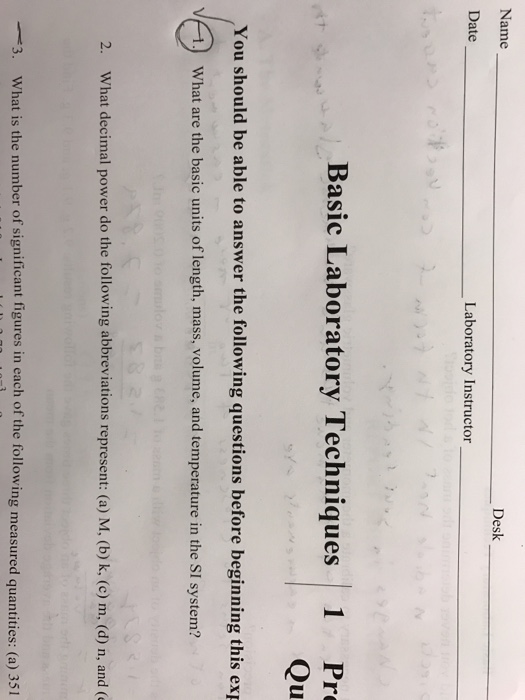 Solved What Are The Basic Units Of Length Mass Volume And 6679