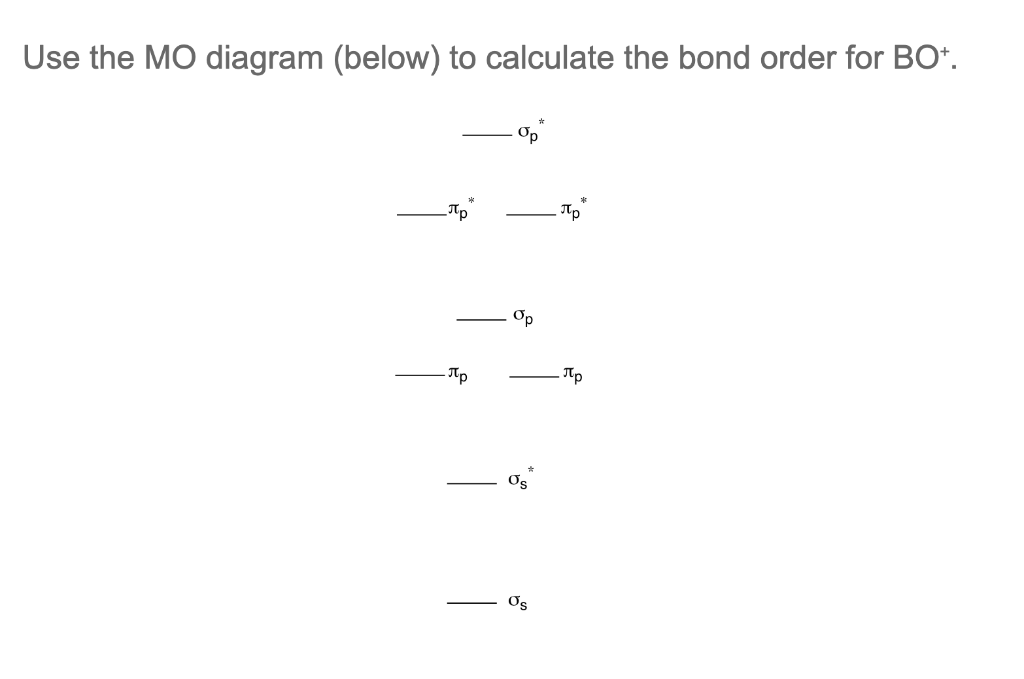 calculate the bond order for bo