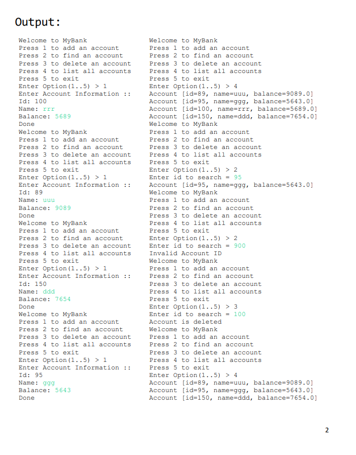 Solved Q.1: Write a generic program which will allow the | Chegg.com