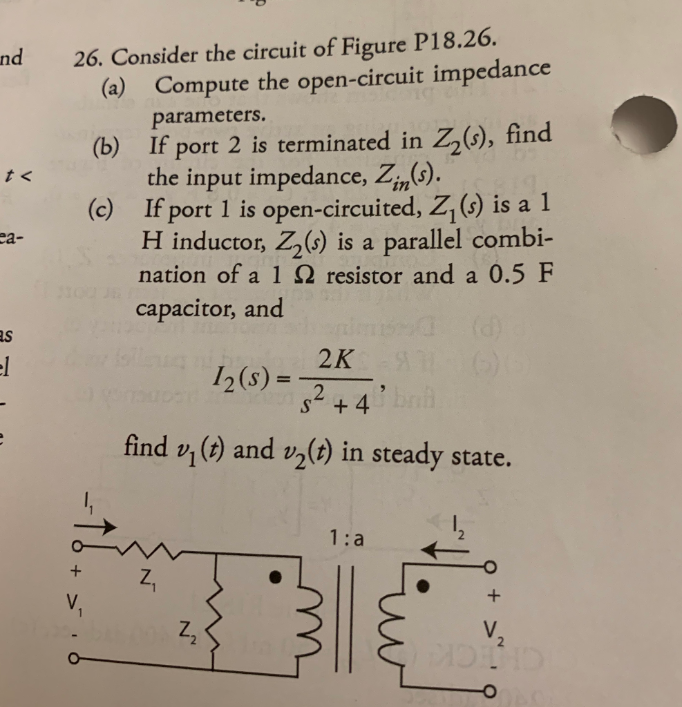 Solved nd 26. Consider the circuit of Figure P18.26. (a)