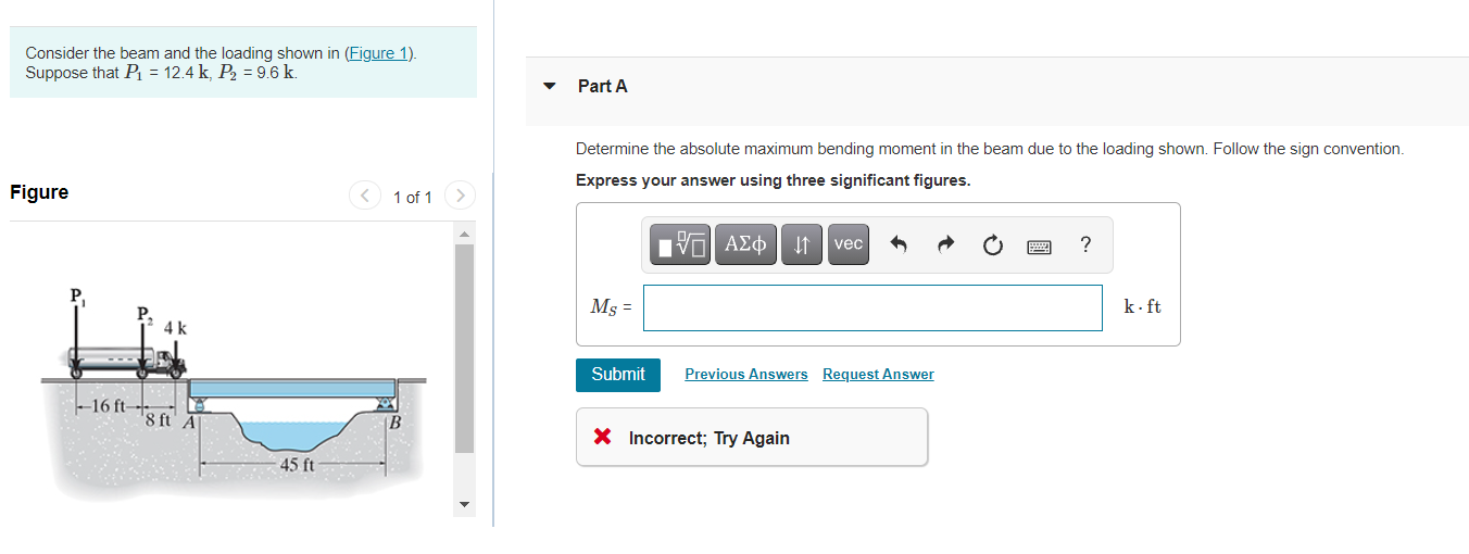 Solved Consider the beam and the loading shown in (Figure | Chegg.com