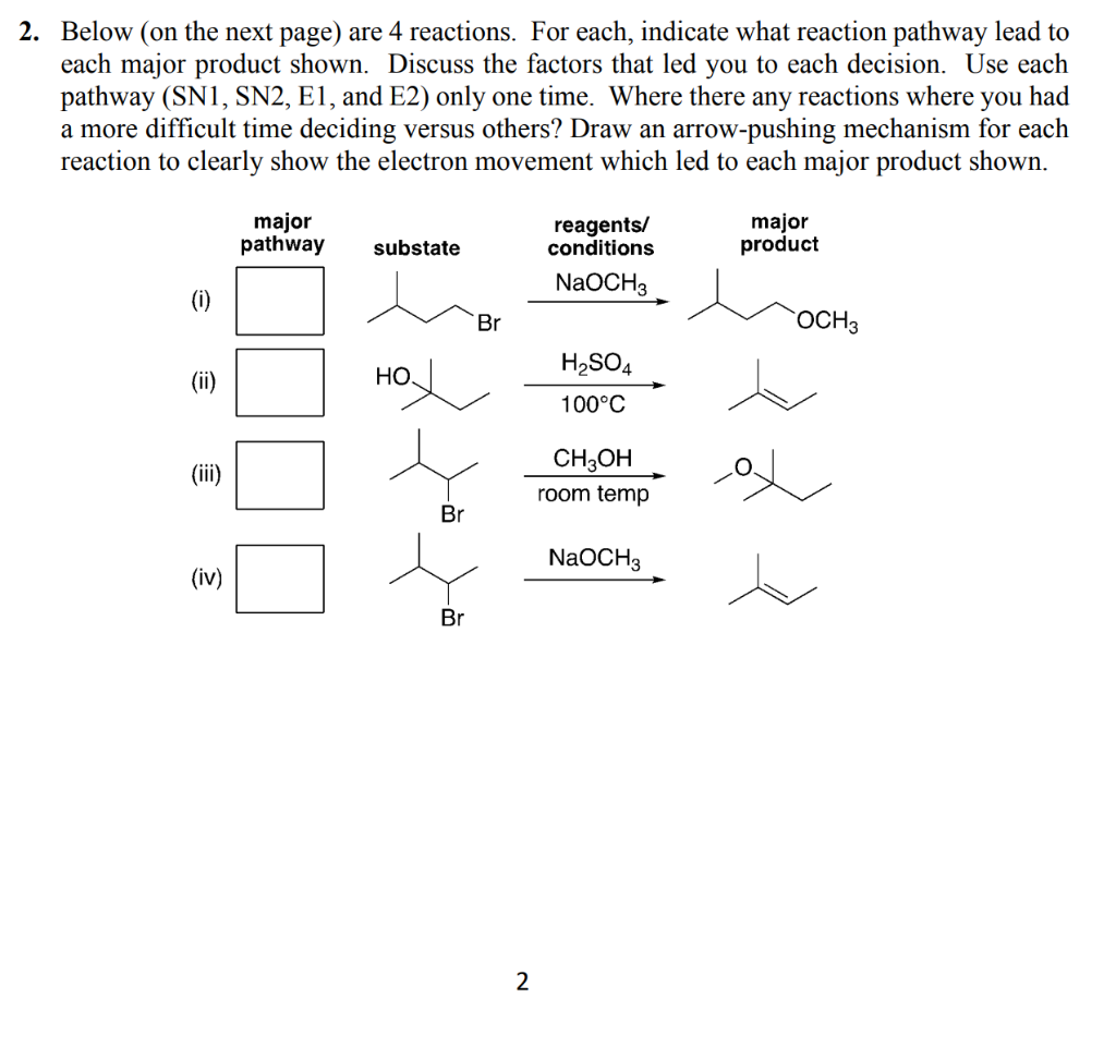 solved-2-below-on-the-next-page-are-4-reactions-for-chegg