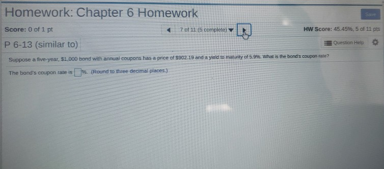 Solved Homework: Chapter 6 Homework Score: 0 of 1 pt 6 of 11 | Chegg.com