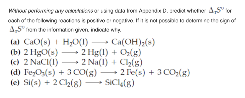 Solved AS Without performing any calculations or using data | Chegg.com