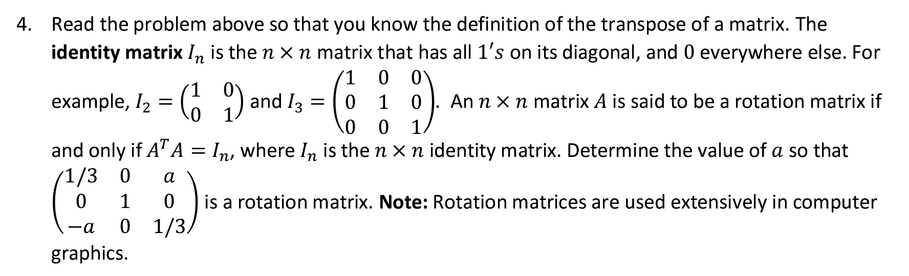Solved Read the problem above so that you know the