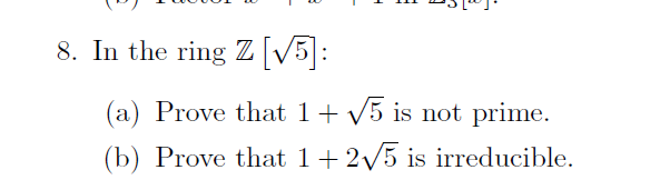 Solved Would You Help Me With This Abstract Algebra | Chegg.com