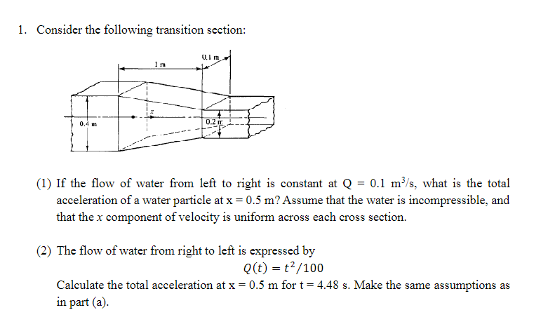 Solved Consider the following transition section:(1) ﻿If the | Chegg.com