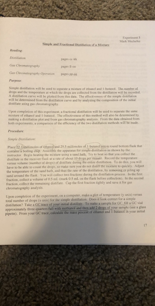 Solved Name: In the GC-MS experiment, how are compounds | Chegg.com