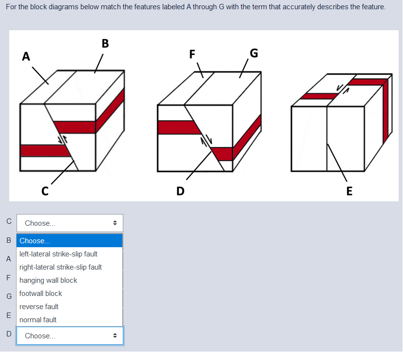 Solved For The Block Diagrams Below Match The Features | Chegg.com