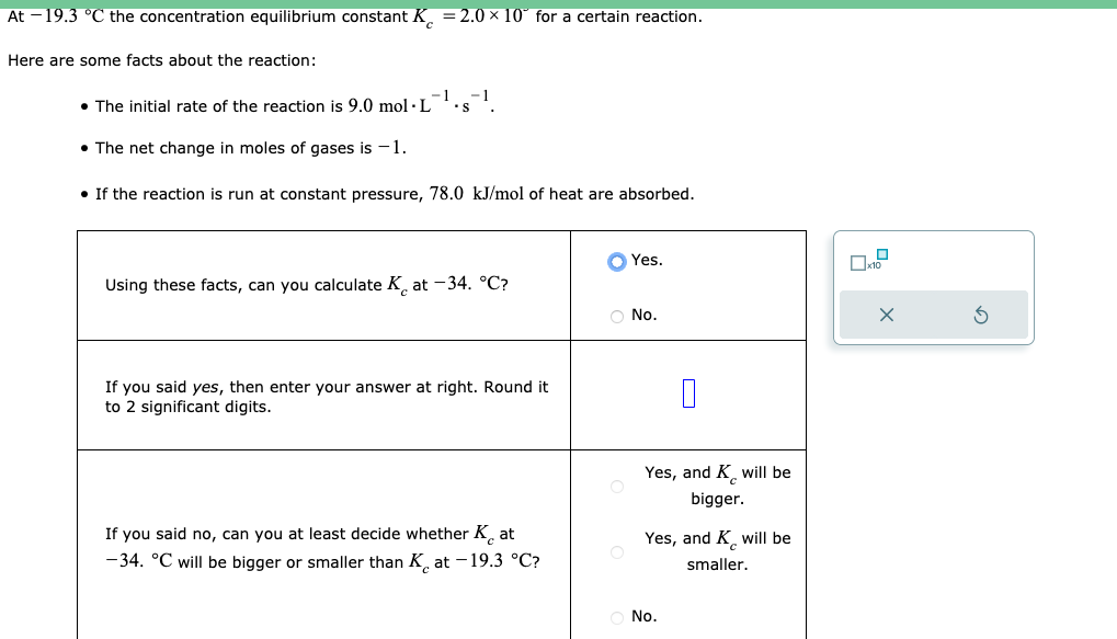 A chemist is studying the following equilibirum, | Chegg.com