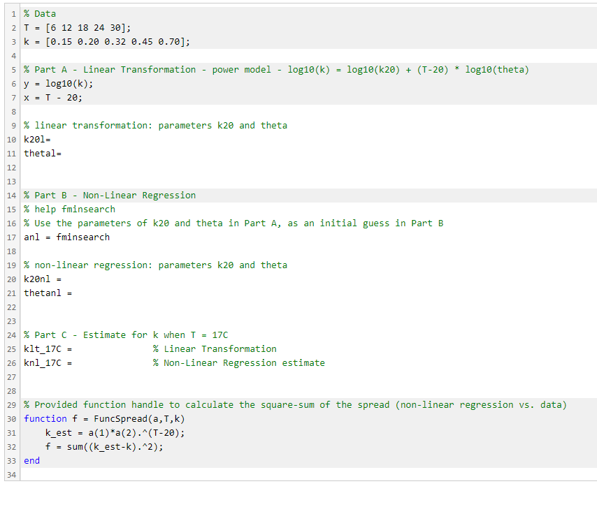 Solved The following model, based on a simplification of the | Chegg.com