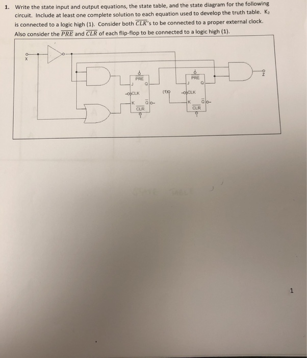 Solved Write the state input and output equations, the state | Chegg.com
