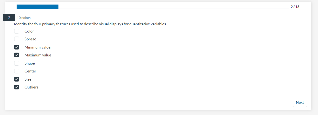 Solved 10 points Identify the four primary features used to | Chegg.com