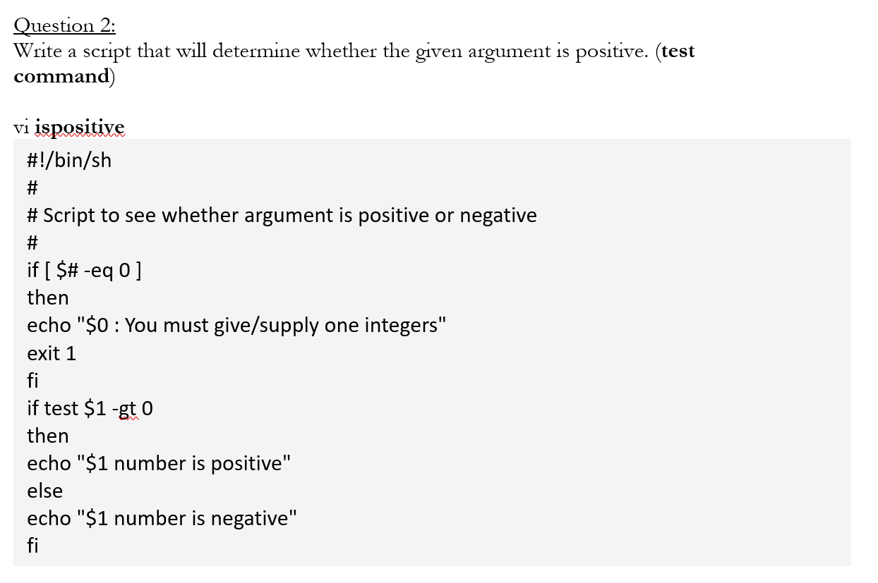 Question 1: Write a program that will echo the | Chegg.com