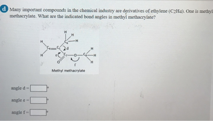 Solved Many important compounds in the chemical industry are