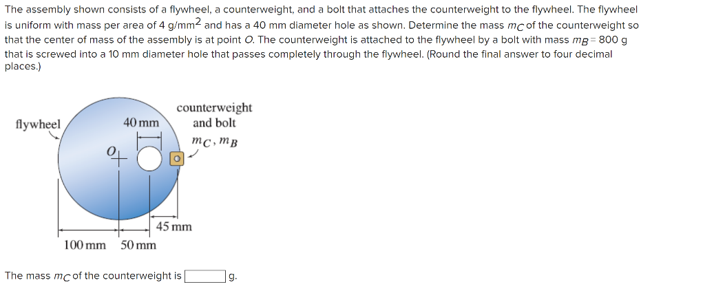solved-the-assembly-shown-consists-of-a-flywheel-a-chegg