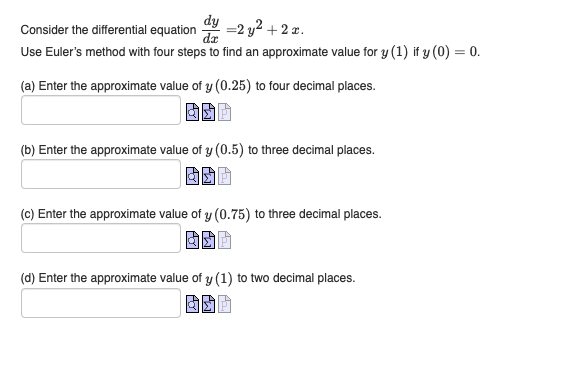 Solved dy Consider the differential equation =2 y2 +2 1. dar | Chegg.com