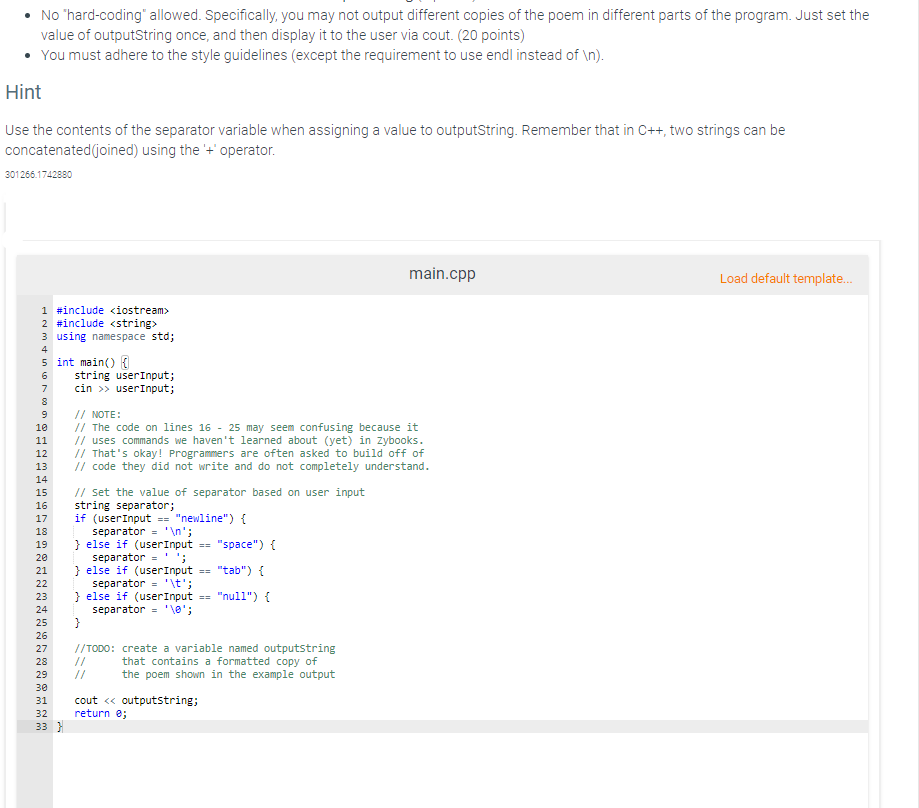 Solved The scaffold code below accepts written descriptions | Chegg.com