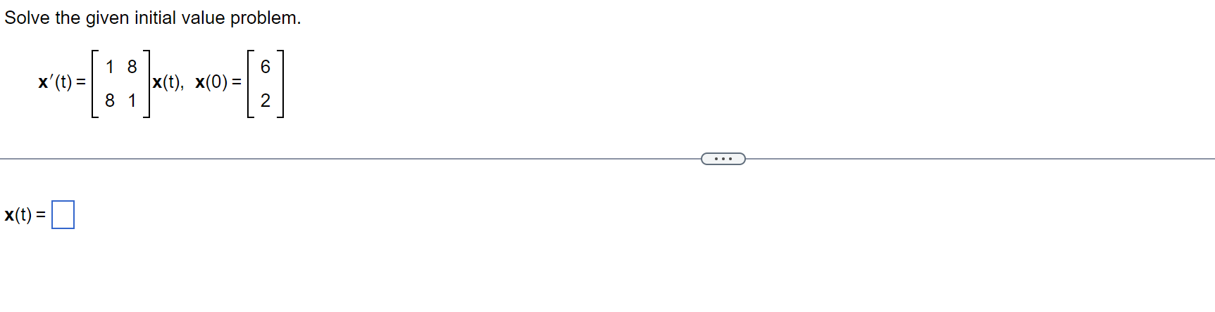Solved Solve the given initial value problem. | Chegg.com