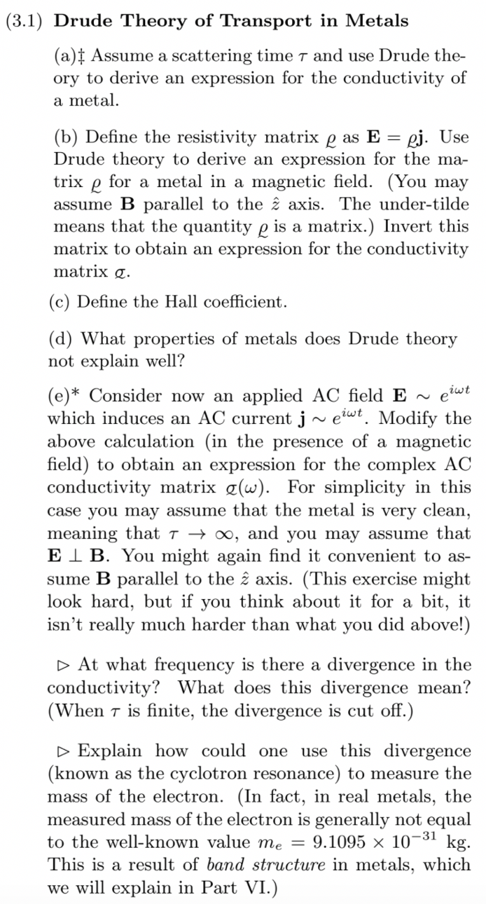 Solved Hello, This Is For A Solid State Physics Class. The | Chegg.com