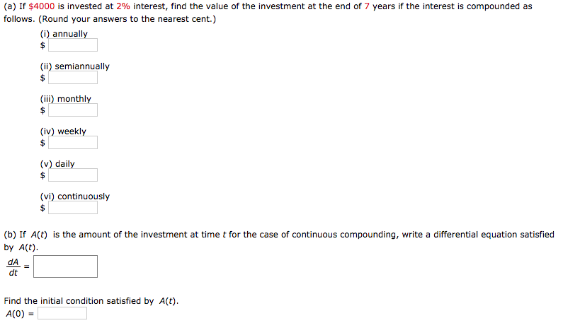 what is 7 interest on 4000