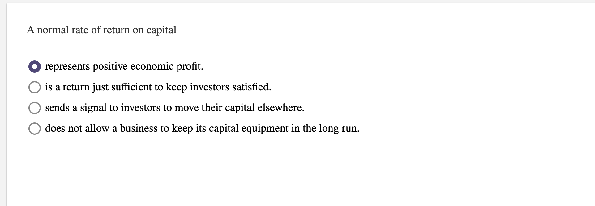 solved-a-normal-rate-of-return-on-capital-represents-chegg