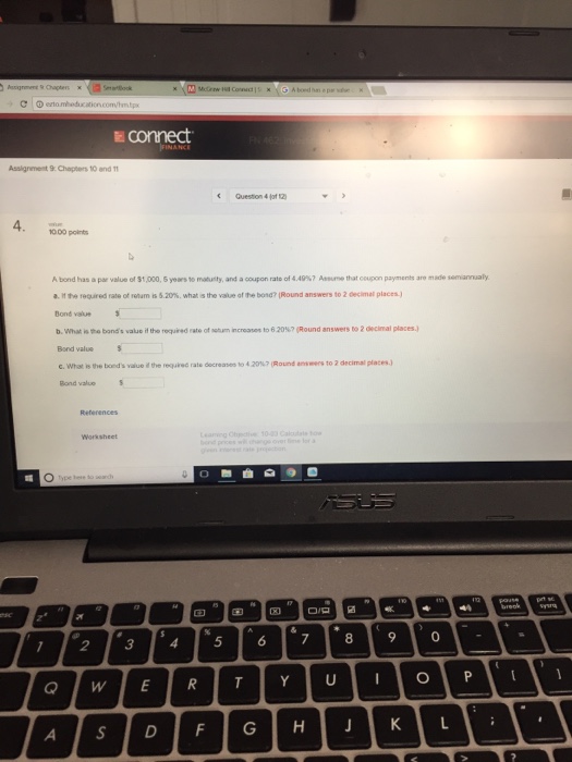 Solved Assignment 9 Chapters 10 and 1 Question 40112 4. 1000 | Chegg.com