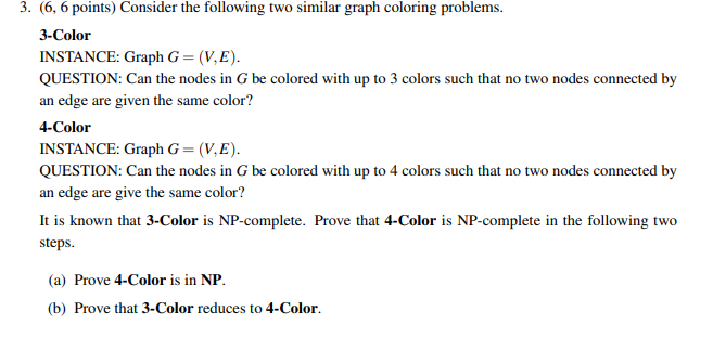 Solved 3. (6,6 points) Consider the following two similar | Chegg.com