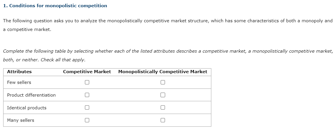 solved-1-conditions-for-monopolistic-competition-the-chegg