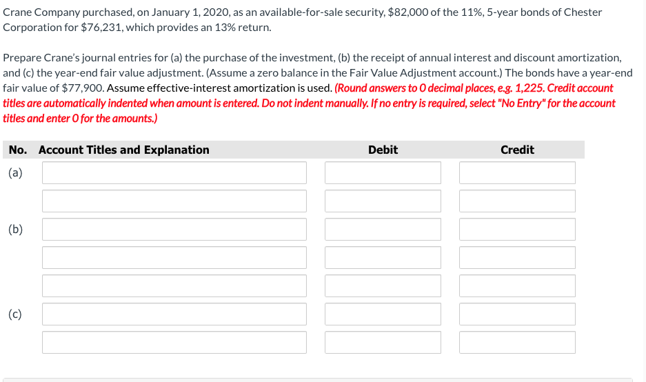 Solved Crane Company purchased, on January 1, 2020, as an