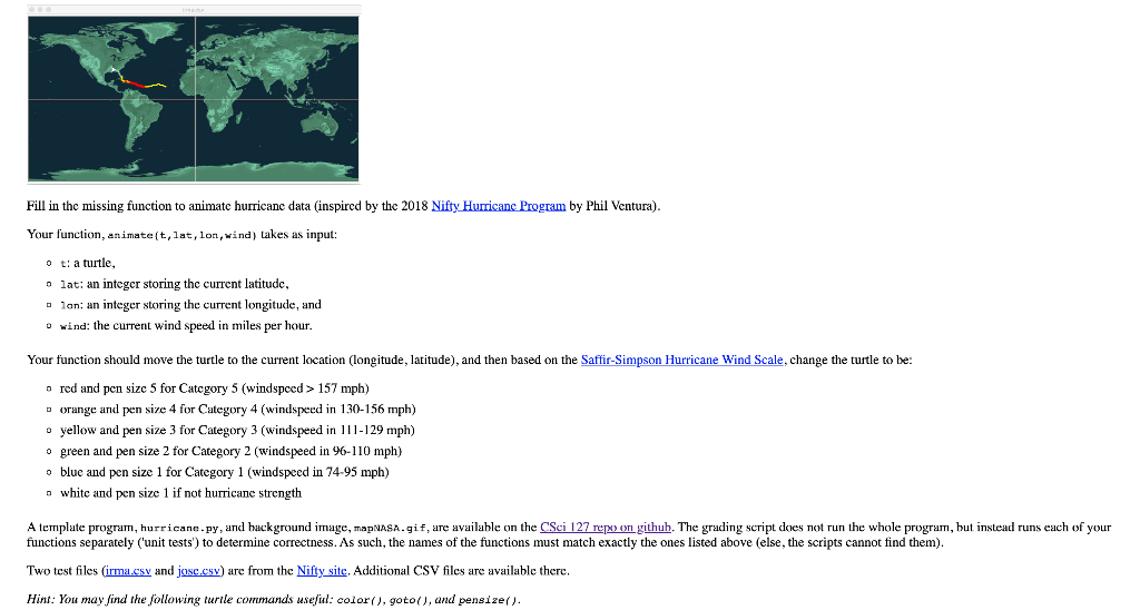 Solved In python Edit this code import turtle import | Chegg.com