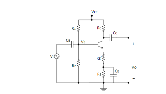 Vcc R1 Rc Ss Cb Ve Re R2 Vo Ce Re 2 Design Proces Chegg Com