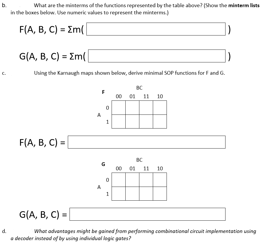 Solved The schematic shown below uses three variables (A, B, | Chegg.com