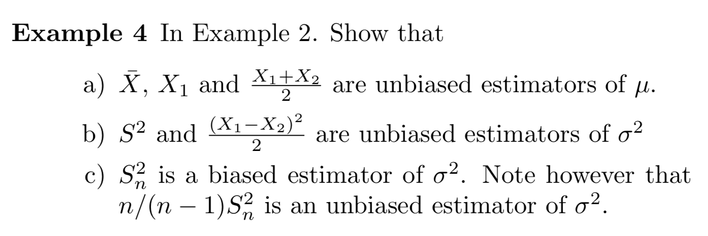 Solved Example 2 Let X1 Xn Be I I D N U 02 Rando Chegg Com