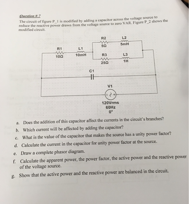 Solved The circuit of figure P_1 is modified by adding a | Chegg.com