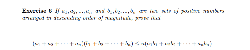 Solved Exercise 6 If Aj, 22, ..., An And B1,b2, ..., Bn Are | Chegg.com