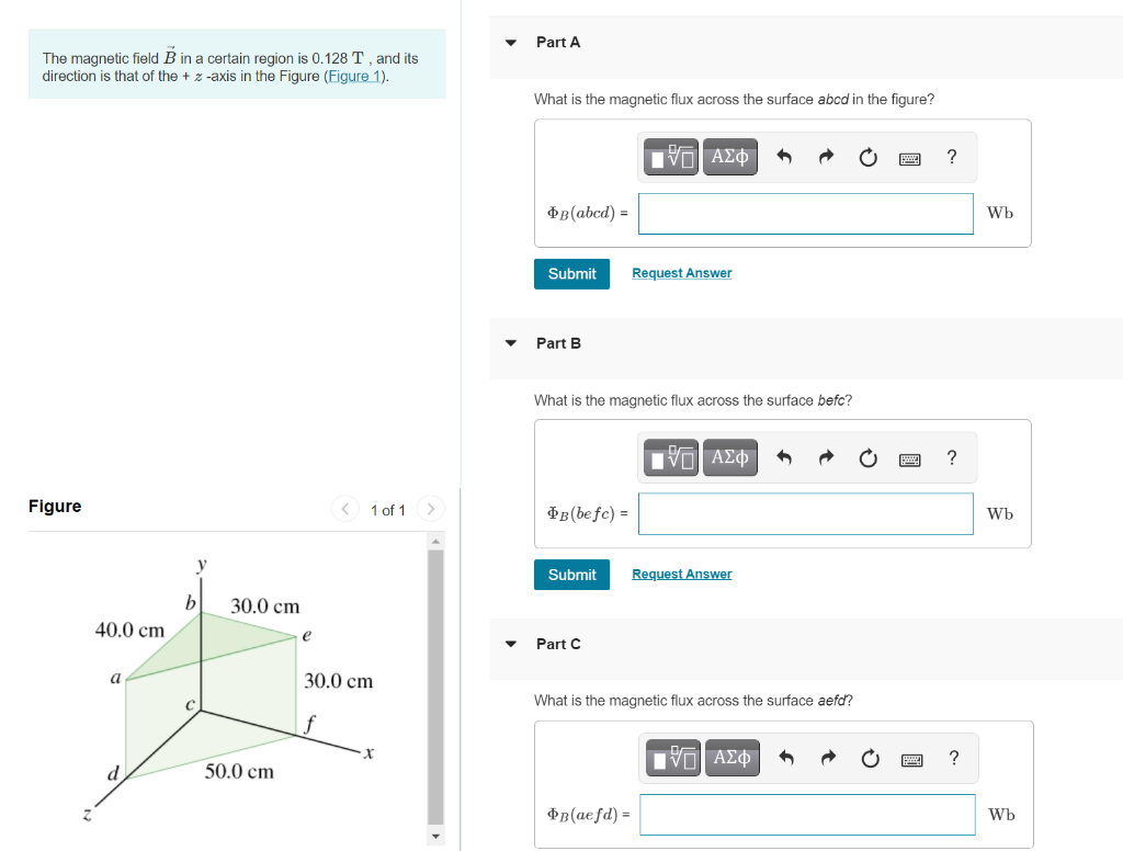 Solved Part A The Magnetic Field B In A Certain Region Is | Chegg.com