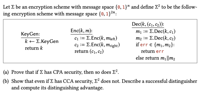 Solved Let Σ Be An Encryption Scheme With Message Space | Chegg.com